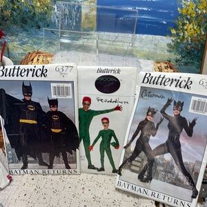 Butterick Batman Returns, Riddler and Catwomen Costume Set -